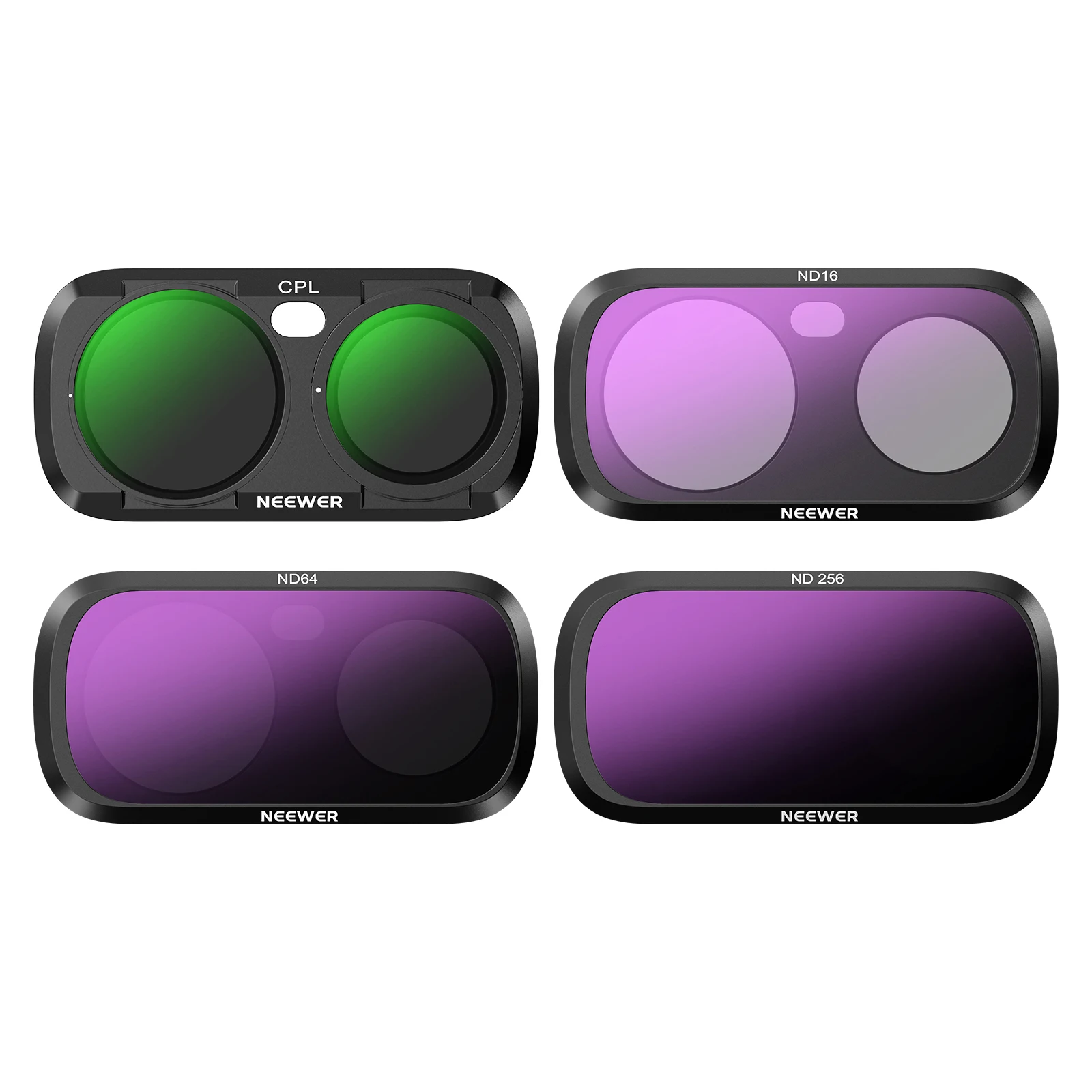 NEEWER CPL + ND Filterset für Insta360 Luna Ultra, Neutraldichte-Filter ND16 + ND64 + ND256, Polarisationsfilter für Action-Kameras – Detail 1