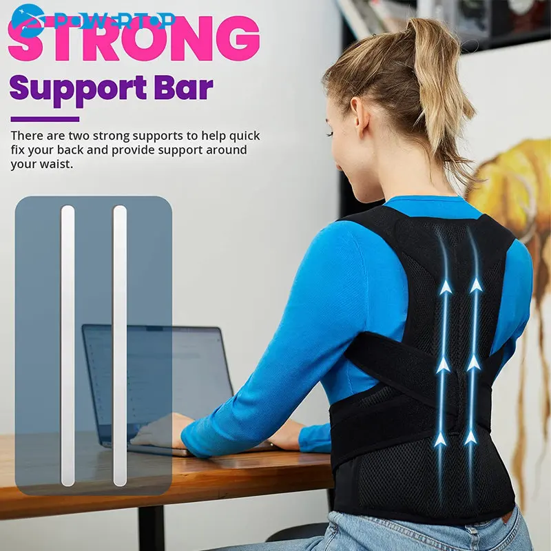 Back Brace for Women Men Posture Corrector Improve Posture Lumbar Support Shoulder Lower Upper Back Pain Relief