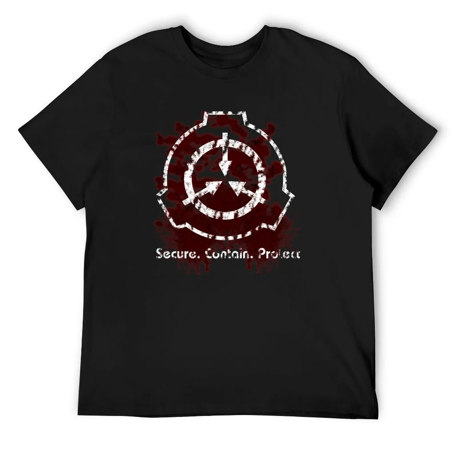 

SCP Foundation Bloody Logo T-Shirt anime stuff basketball graphic tees Aesthetic clothing mens fashion