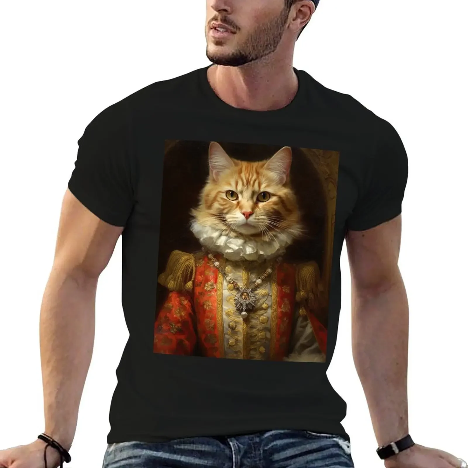 

Purrfectly Regal T-Shirt cheap stuff basketball graphic tees Aesthetic clothing graphics shirts men graphic