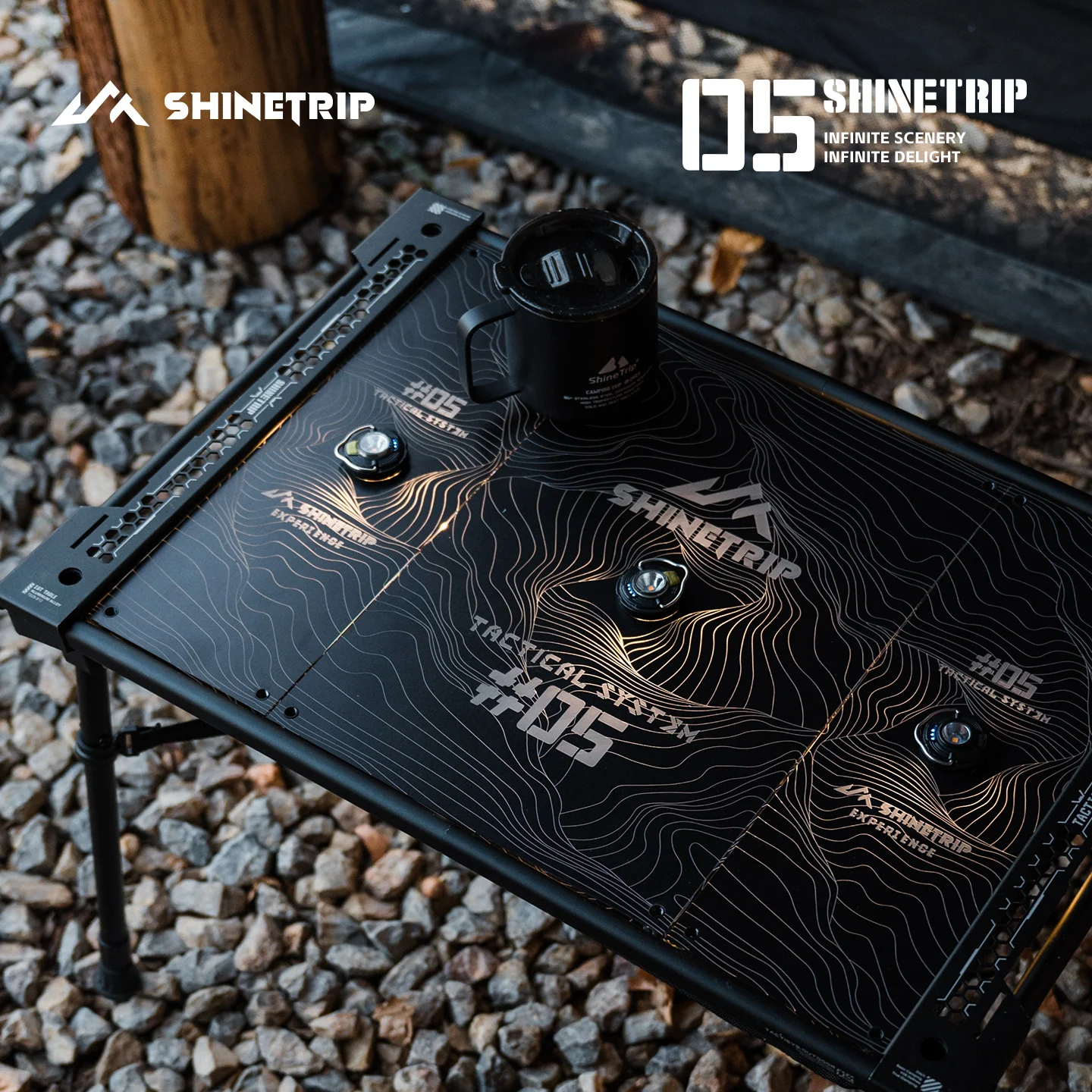 ShineTrip Portable Outdoor Camping Folding IGT Table 0.5/1 Unit Board Acrylic Unit Board Expansion Accessories