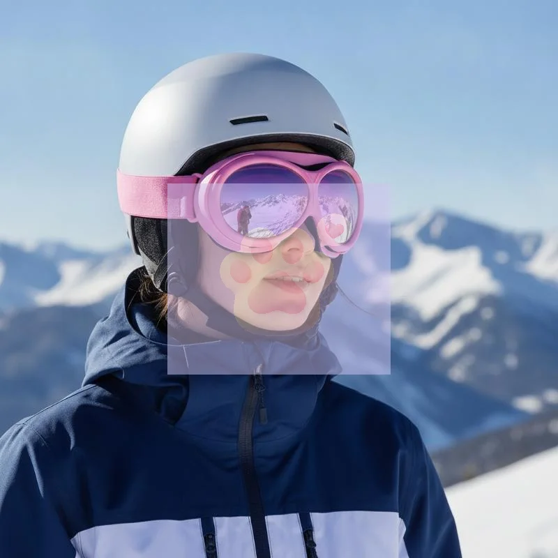 New Adult Double-layer Anti-fog Colorful Round Frame Ski Goggles Outdoor Sports Snow Wind And Eye Protection Mountaineering Sno