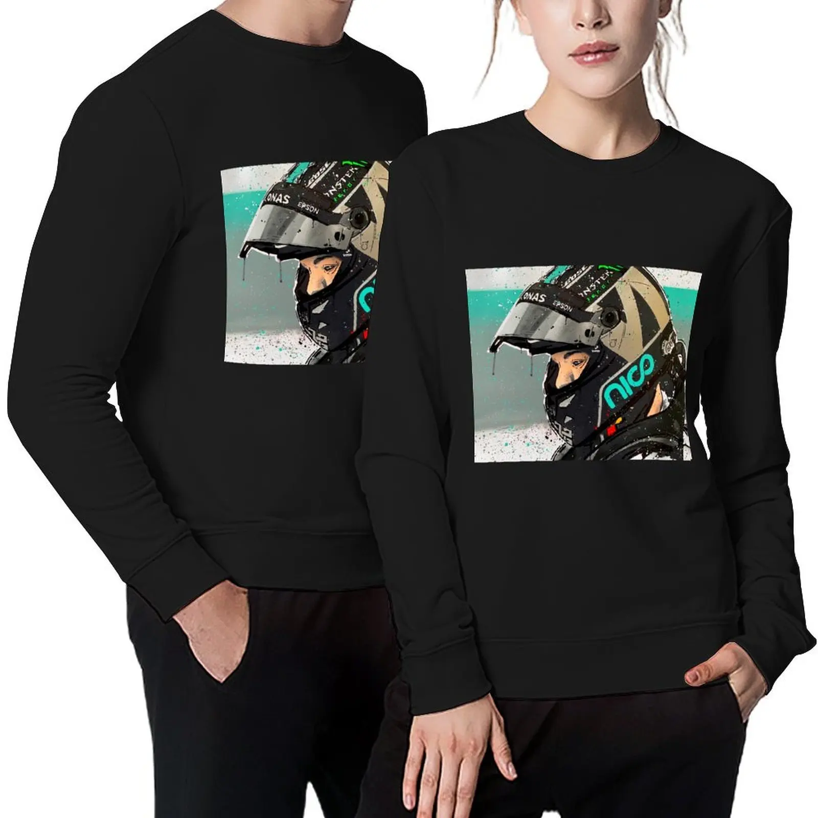 

Nico Rosberg F1 graffiti painting by DRAutoArt Pullover tracksuits fashion men men clothes autumn jacket men sweatshirt