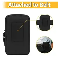 Homefish Men's Tactical EDC Waist Pack, Belt Loop Clip Pouch, Small Outdoor Travel Bag with Soft Back for Running Camping Hiking 4