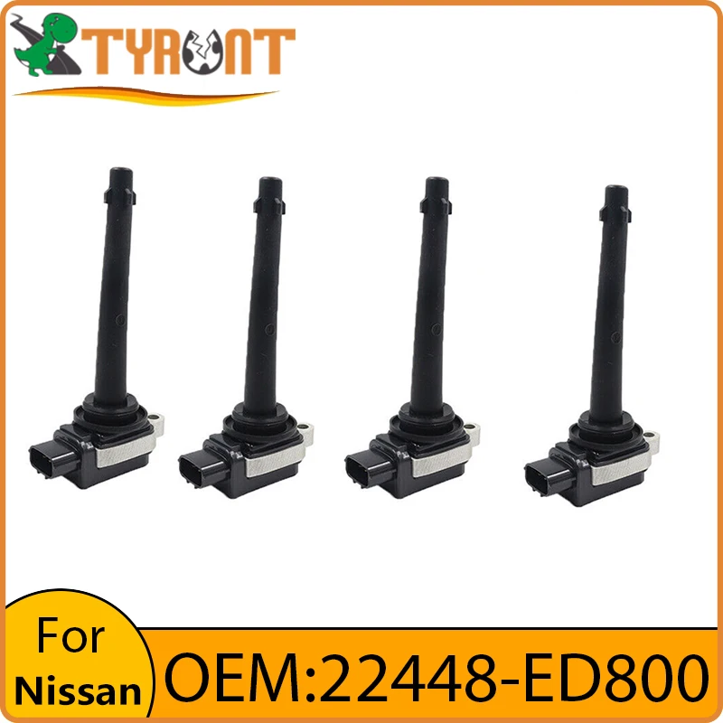 TYRNT New High Quality Ignition Coil 22448-ED800 For Nissan Micra Note NV200 Qashqai Tiida X-Trail Car Accessories