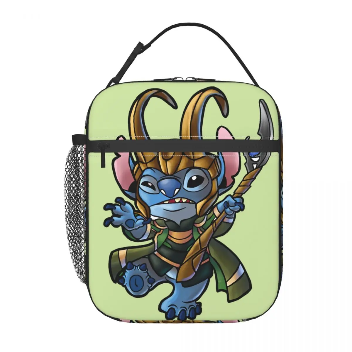 God Of Mischief Lunch Food Box Disney Lilo & Stitch Film High School Thermal For Work Office Lunch Box Bag Aluminum Foil