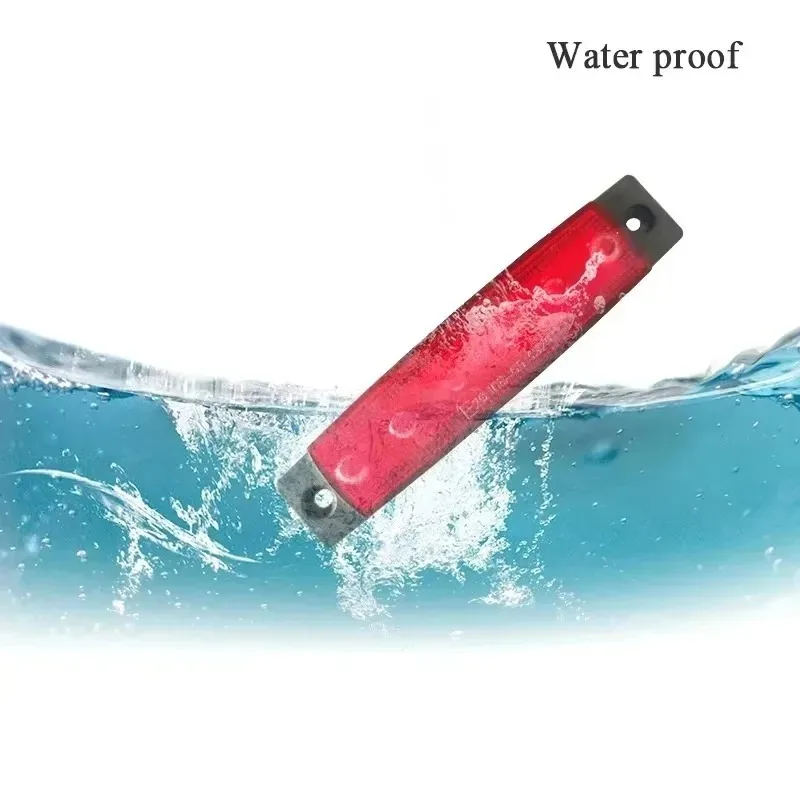 

New for 10pcs 12V Marine Waterproof 6 LED Lamp Cabin Deck Courtesy Light Stern Transom Lights Red Small Boat Sailboat Popular