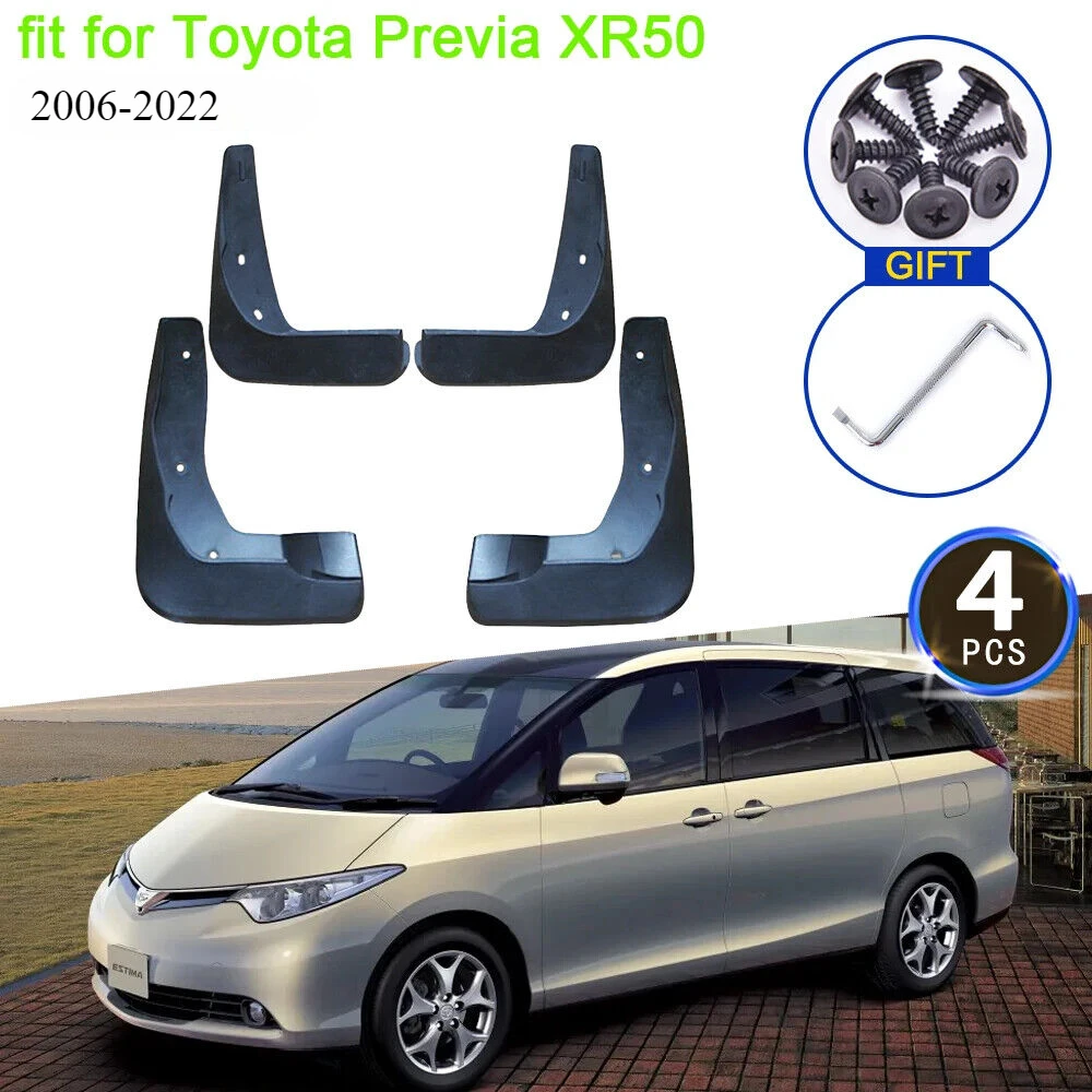 for Toyota Previa XR50 2006~2019 2020 2021 2022 Upgrade Mudguards Splash Guards Mud Flap Front