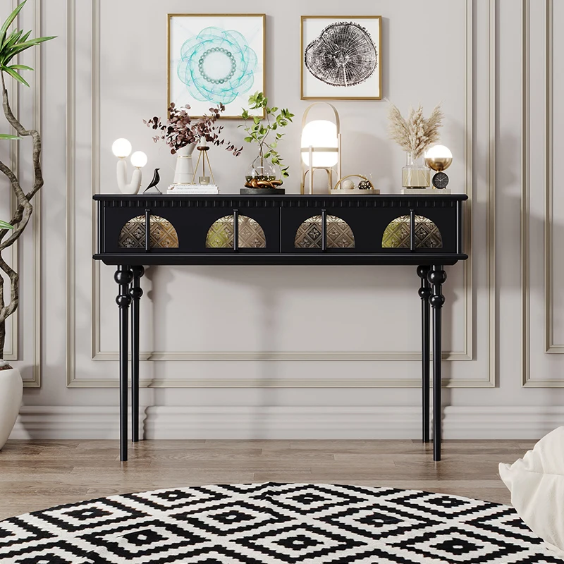 

French Vintage Console Table Classic Subtle Ornate Unique Console Table Elegant Premium Meuble Salon Furniture Living Room