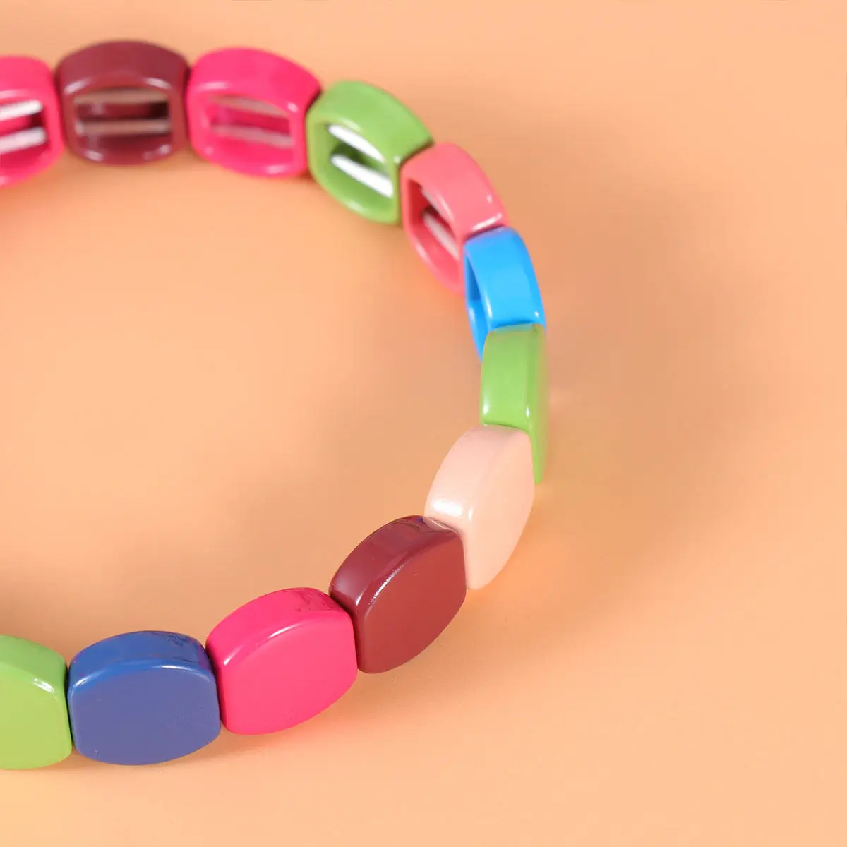 1 Pieza Pulsera de Aleación con Diseño de Panal de Abeja, Atractiva, para Viajes, Compras, Fiestas, Uso Diario, Joyería de Moda para Mujer y Hombre