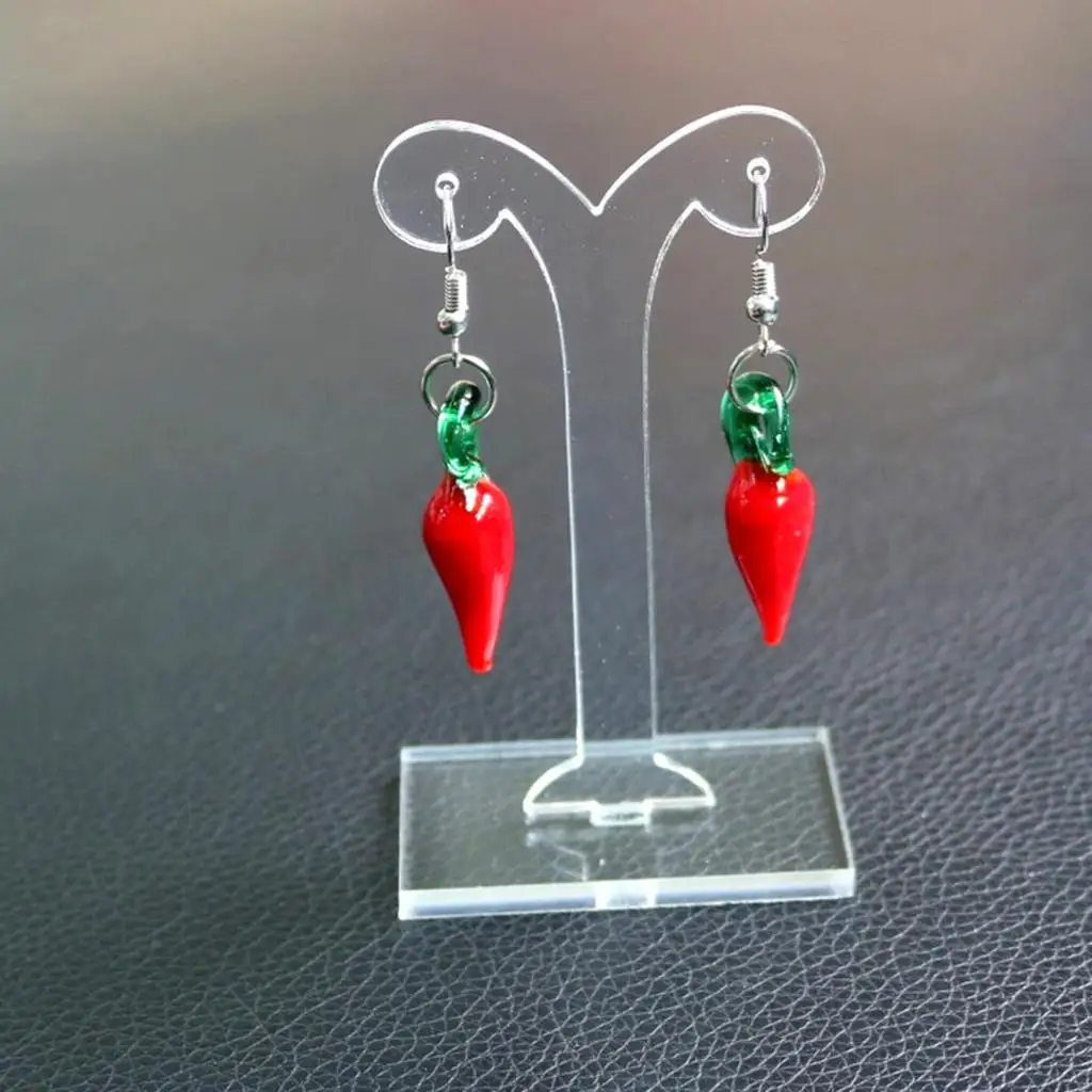 

Set of 2Pcs Transparent Acrylic Earrings Display Stand