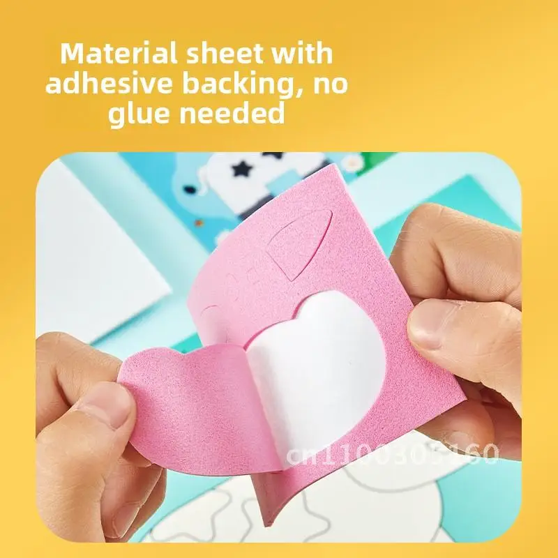 DIY three-dimensional stickers 3D stickers children handmade material bag