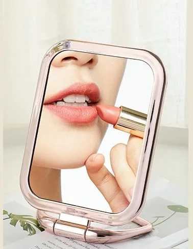 Stand up vanity mirror, desktop makeup mirror, portable foldable small mirror, handheld mirror when going out