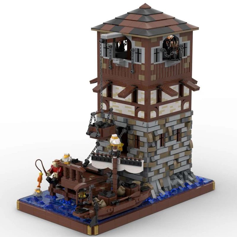 

4673pcs MOC Medieval lighthouse Castle Building Blocks Christmas Gift Toy to Develop Patience and Concentration