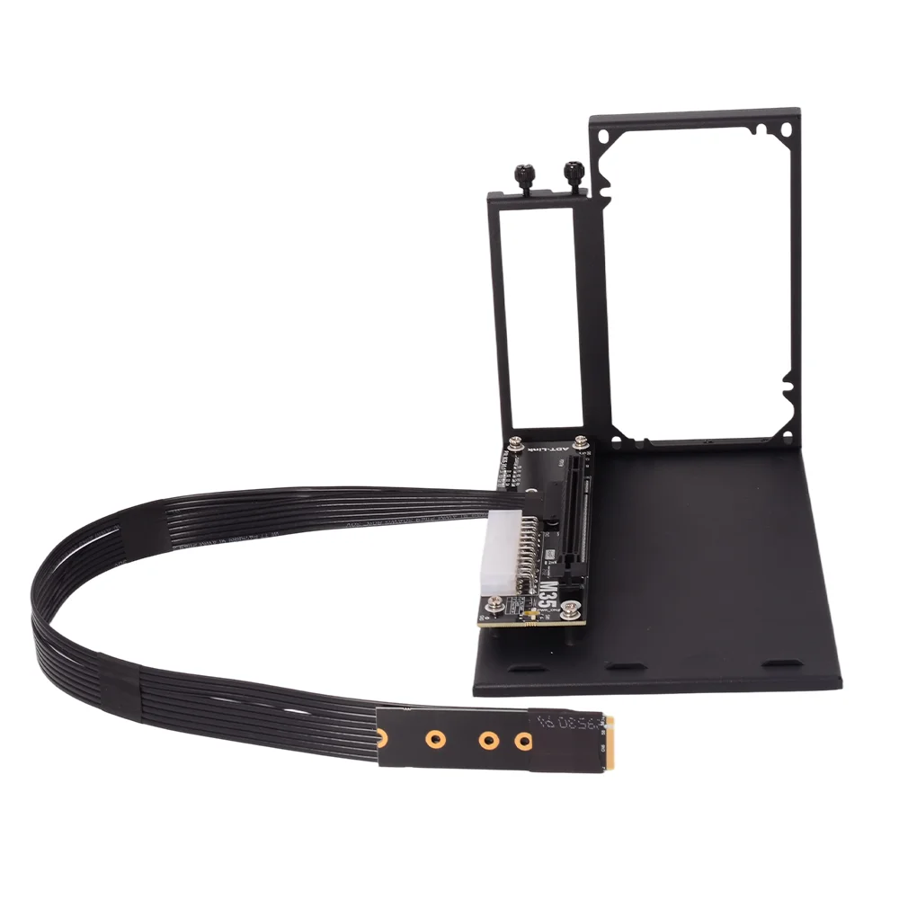 

Notebook M.2 NVMe Key M To PCI-E 4.0 X16 GPU Extension Cable with Bracket M35 64G/bps Docking Station for Intel NUC STX ITX