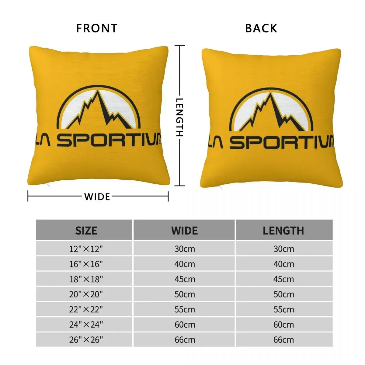 La Sportiva Merch Square Pillowcase Pillow Cover Polyester Cushion Decor Comfort Throw Pillow for Home Bedroom