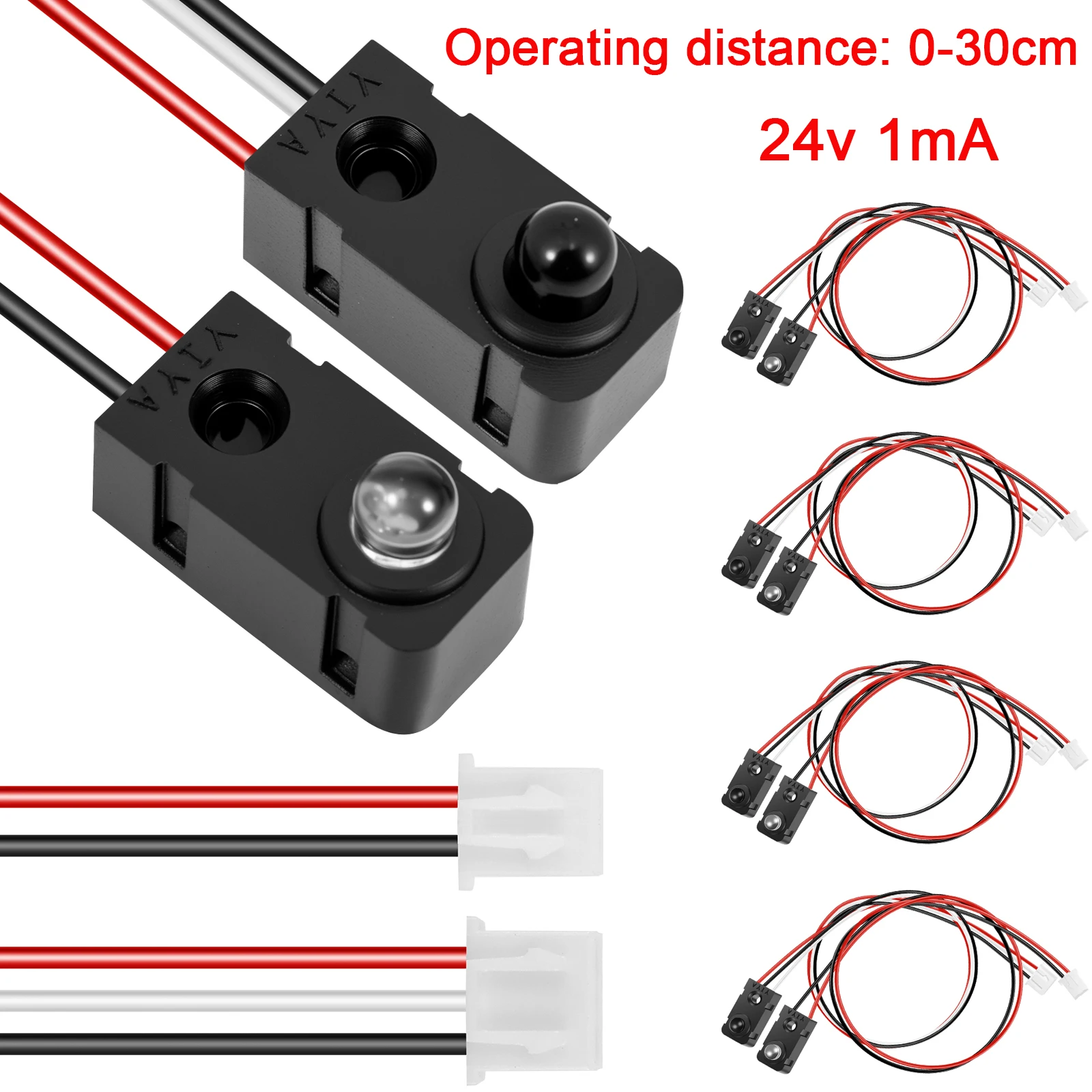 4Pairs Infrared Break Beam Sensor Switch Anti Interference High Precision LED Counting Module Sensor for Electronics Industrial