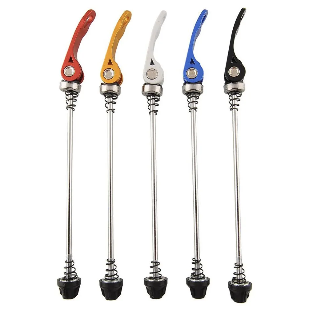 Bicycle Quick Release Skewers Qr Lever Fast Closing Draw Bike Front Axle Rear Wheel Clamp Hub Aluminum Alloy Shaft Mount