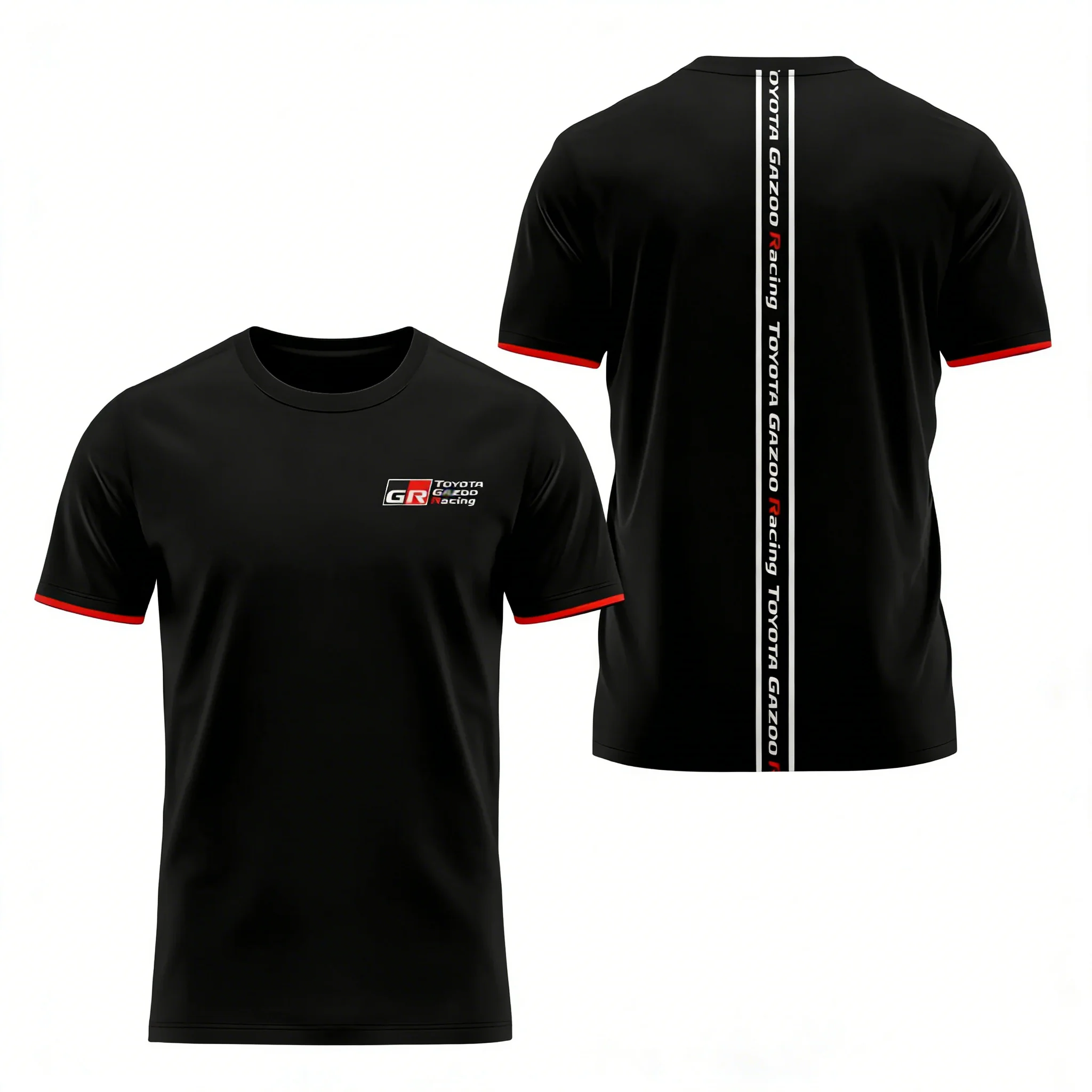 2026 Toyota Logo Racing round Neck Short Sleeve T-Shirt Casual