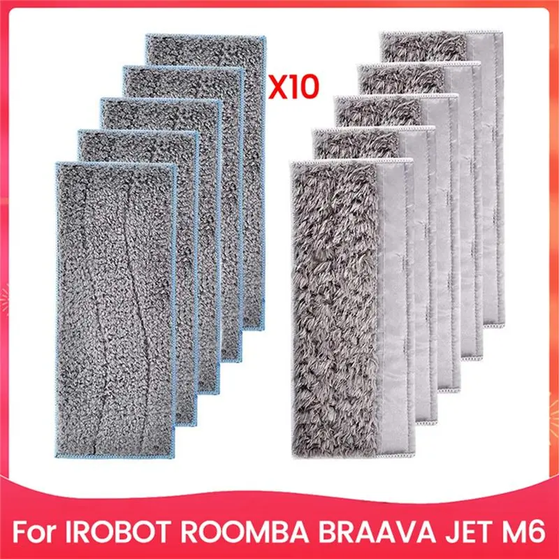

A70Z Fafa】10PCS Mop Wet Anddry Cloth Kit Forirobot ROOMBA BRAAVA JET M6 Sweeping Robot Accessories Replacement Cleaning Cloth