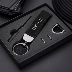 Suede Kaychain Car Key Ring Holder Pendent High-end Gifts For BYD F3 E6 Yuan Plus Atto F0 G3 I3 Ea1 Song Max Tang Dmi F3 2014 G6