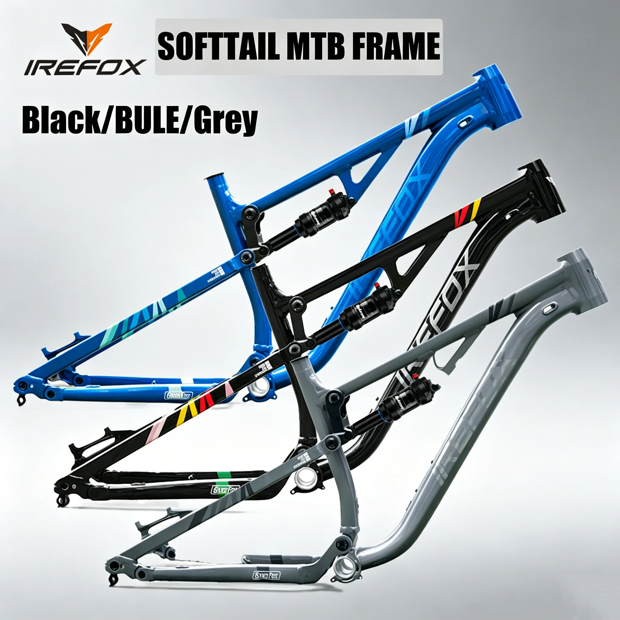 

Рама IREFOX MTB AM All-Mountain с полувнутренней проводкой тросов, воздушным амортизатором, совместимая с сквозной осью 12x148 мм, из алюминиевого сплава