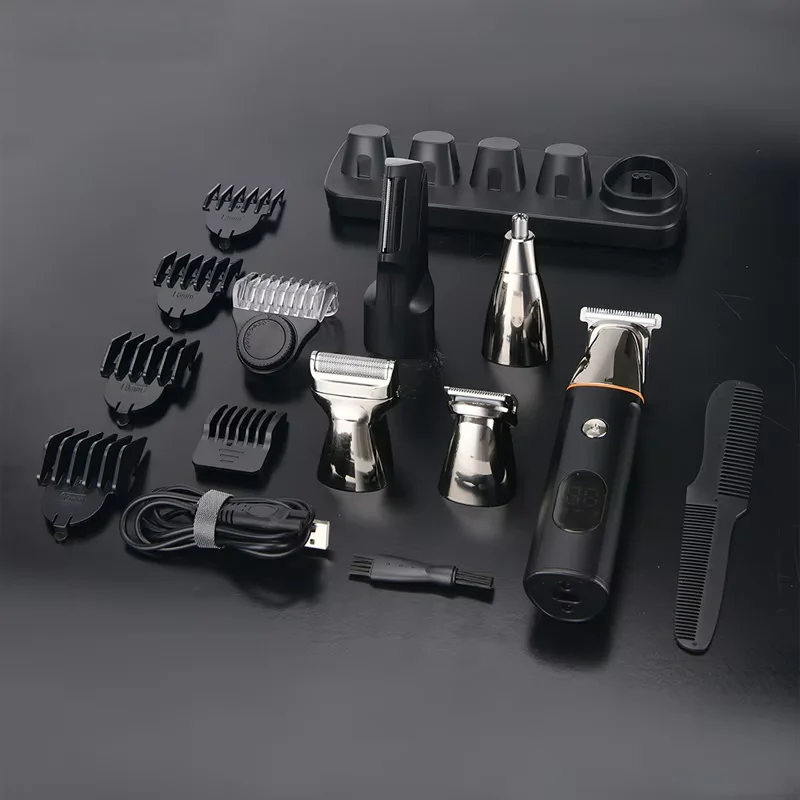 MIJIA 5 in 1 Hair Trimmer Machine LCD Display Clippers Barber Professional Hair Cutting Machines Men\'s Electric Shaver