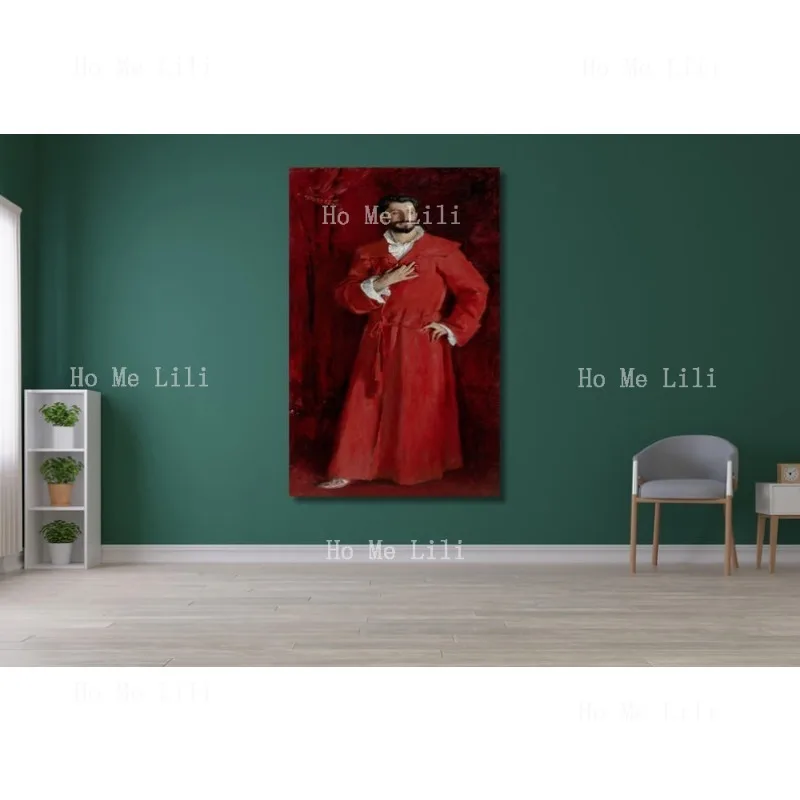 John Singer Sargent Pozzi en casa 1881 arte de pared retrato De Samuel Jean De Pozzivintage artefacto regalo 5 lienzo impreso cartel