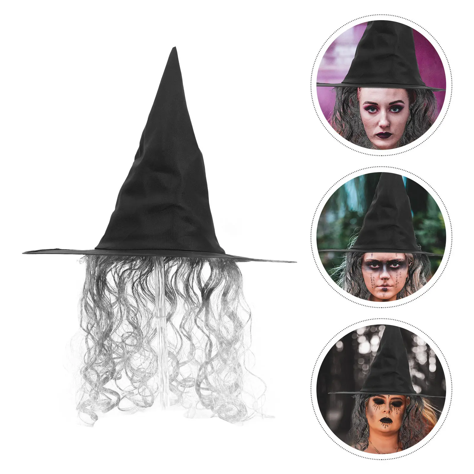 

Шляпа с длинным декоративным элементом в виде ведьминой шляпы, легкий декоративный аксессуар для Хэллоуина, косплея и вечеринок