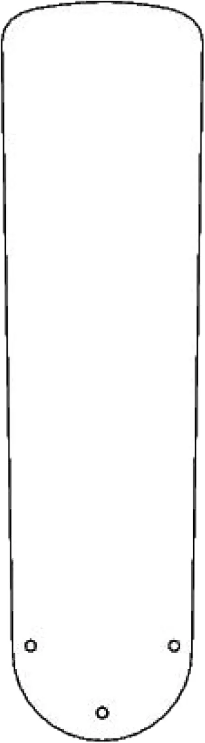 7741500 52-Inch Oak/Walnut Replacement Fan Blades, Five-Pack