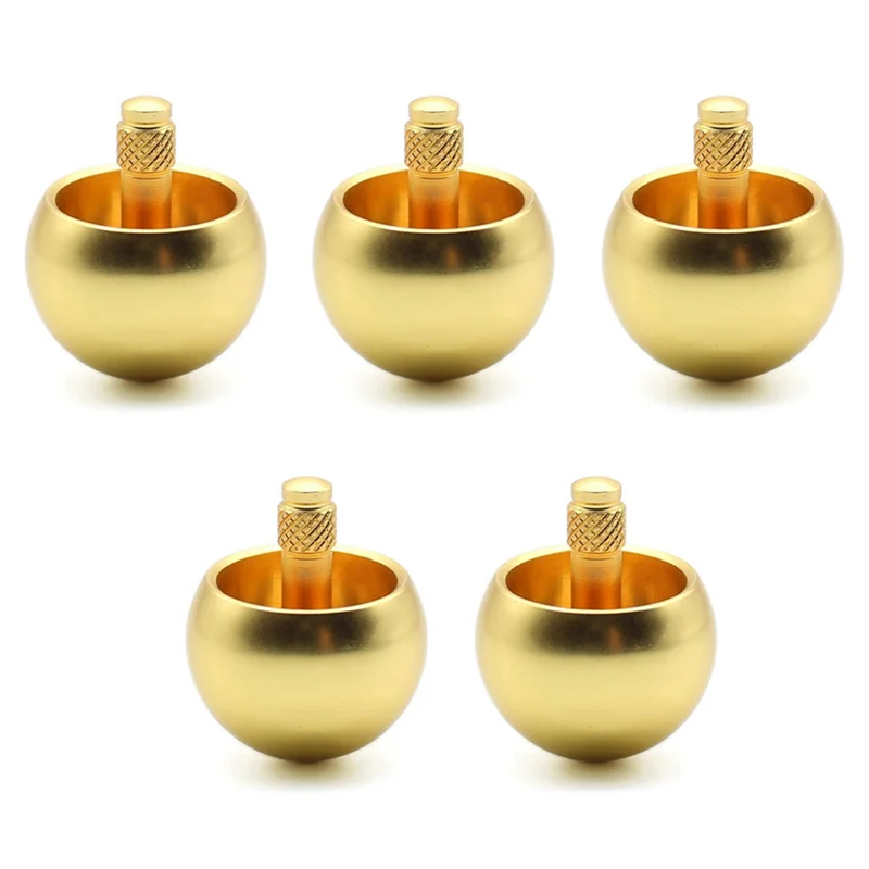 

M15K-5X Tippe Top Metal Flip Over Top Stainless Steel Spinning Top Amazing Gift, Golden