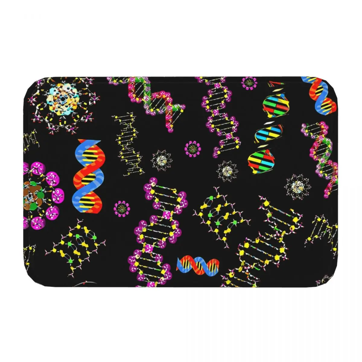 Medical Bathroom Non-Slip Carpet Dna Molecules Medley Bedroom Mat Entrance Door Doormat Floor Decoration Rug