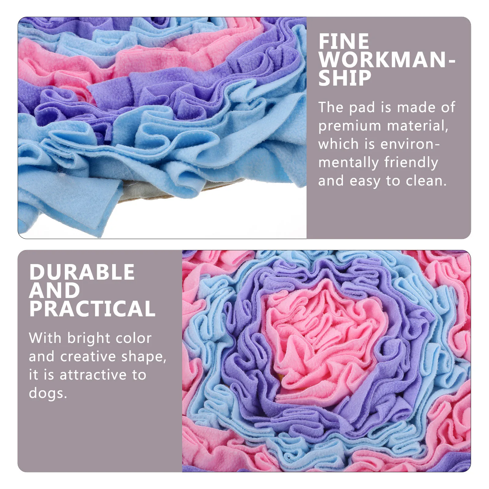 

Pet Slow Food Pad Snuffle Mat for Dogs Creative Feeding Blanket Pink Scent Training Slow Eating Toy Dog Puzzle