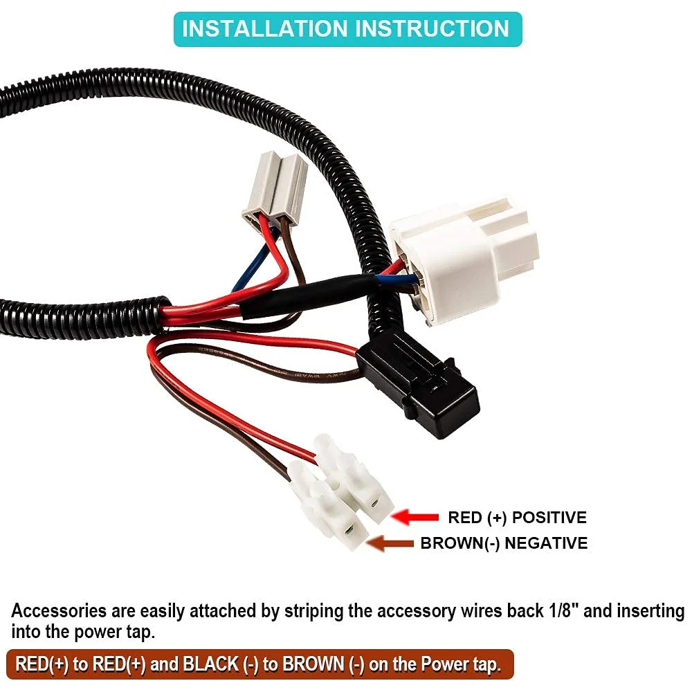12 V Netzteil für 2014-2018 Jeep Wrangler JL JLU Unlimited & Gladiator JT für 2014-2018 Jeep Wrangler JK JKU TJ unbegrenzt – Detail 8