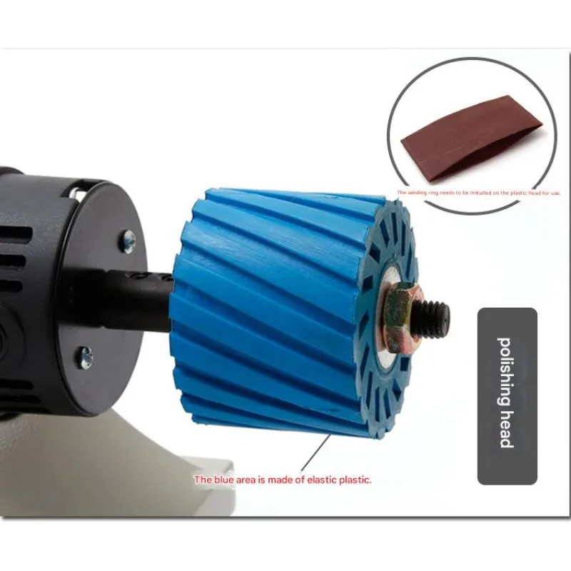 Leather Polishing Burnishing Machine Leather Edge Grinding Kit Adjustable Sander Buffing Motor for All Vegetable Tanned Leather