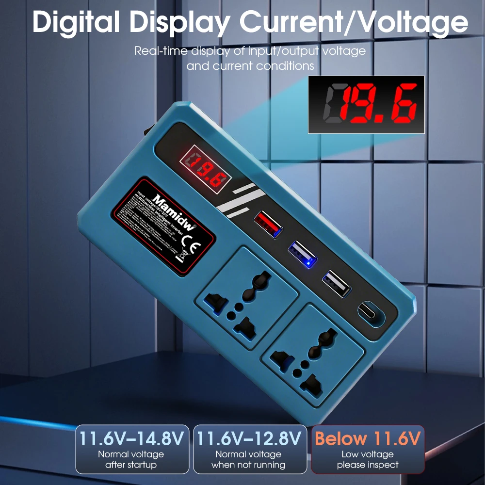 New 120W Lithium Battery Inverter DC 18-21V To AC 220V Electric Tool Battery Inverter Power Inverter, Stable power output