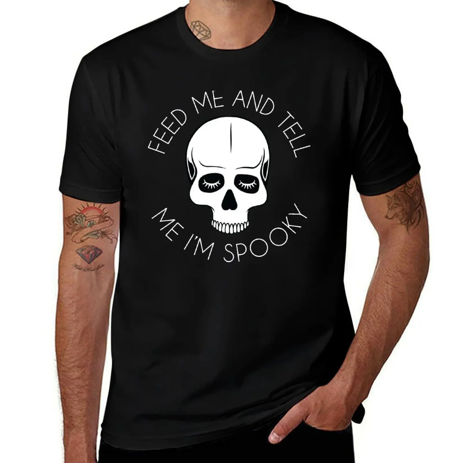 Feed Me & Tell Me I'm Spooky T-Shirt Moisture Wicking Quick Dry Tee T-Shirt