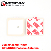 QUESCAN 35mm*35mm*4mm 1575.42MHz Passive GPS Ceramics Antenna GPS Glonass Beidou Galileo 1561Mhz-1602Mhz