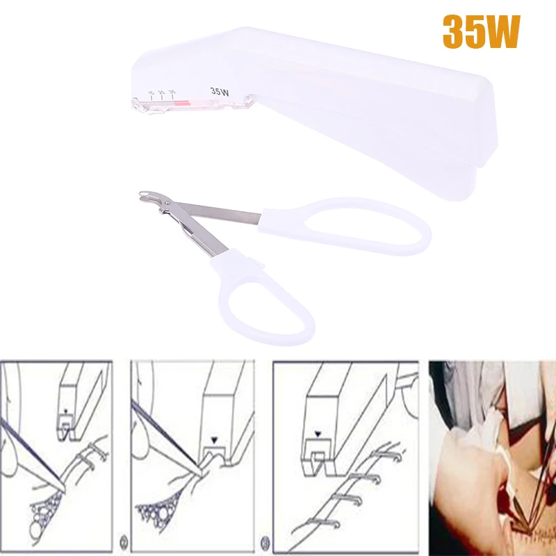 

1 комплект, медицинская хирургия, специальная машина для сшивания кожи из нержавеющей стали, одноразовый хирургический степлер 35 Вт, шовный степлер