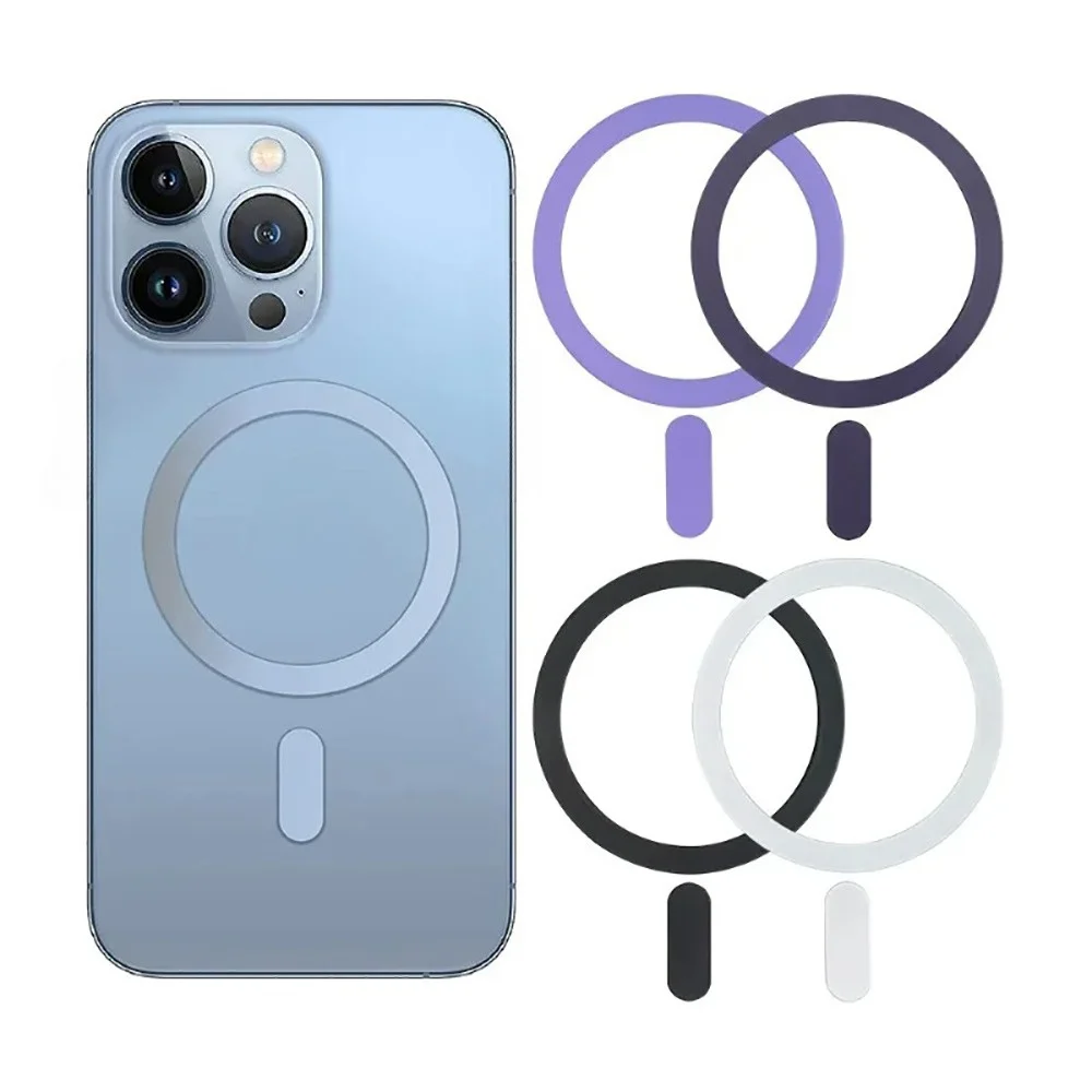 

Universal Magnet Sticker Magnetic Adapter Ring Suitable for Magsafe iPhone Wireless Charging Cellphone Round Metal Plate Ring