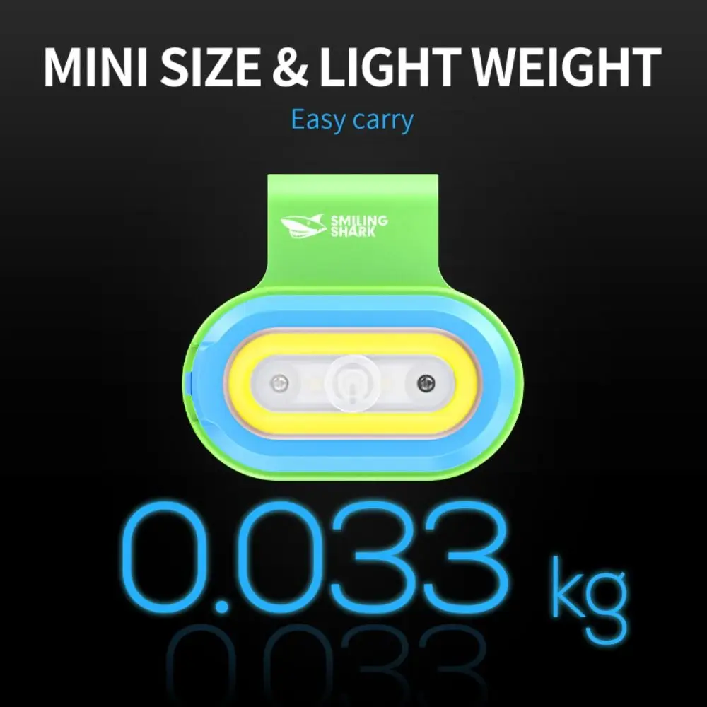 4 Lighting Modes Multifunctional Fishing Light Clip Magnetic Attraction Fishing Rod Light Plastics Rechargeable Warning Light