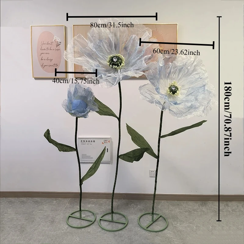Wedding Decor Artificial Flowers Road Lead Flowers Silk Mesh Flower Decorative Stage Window Display Garden Decoration Home Decor