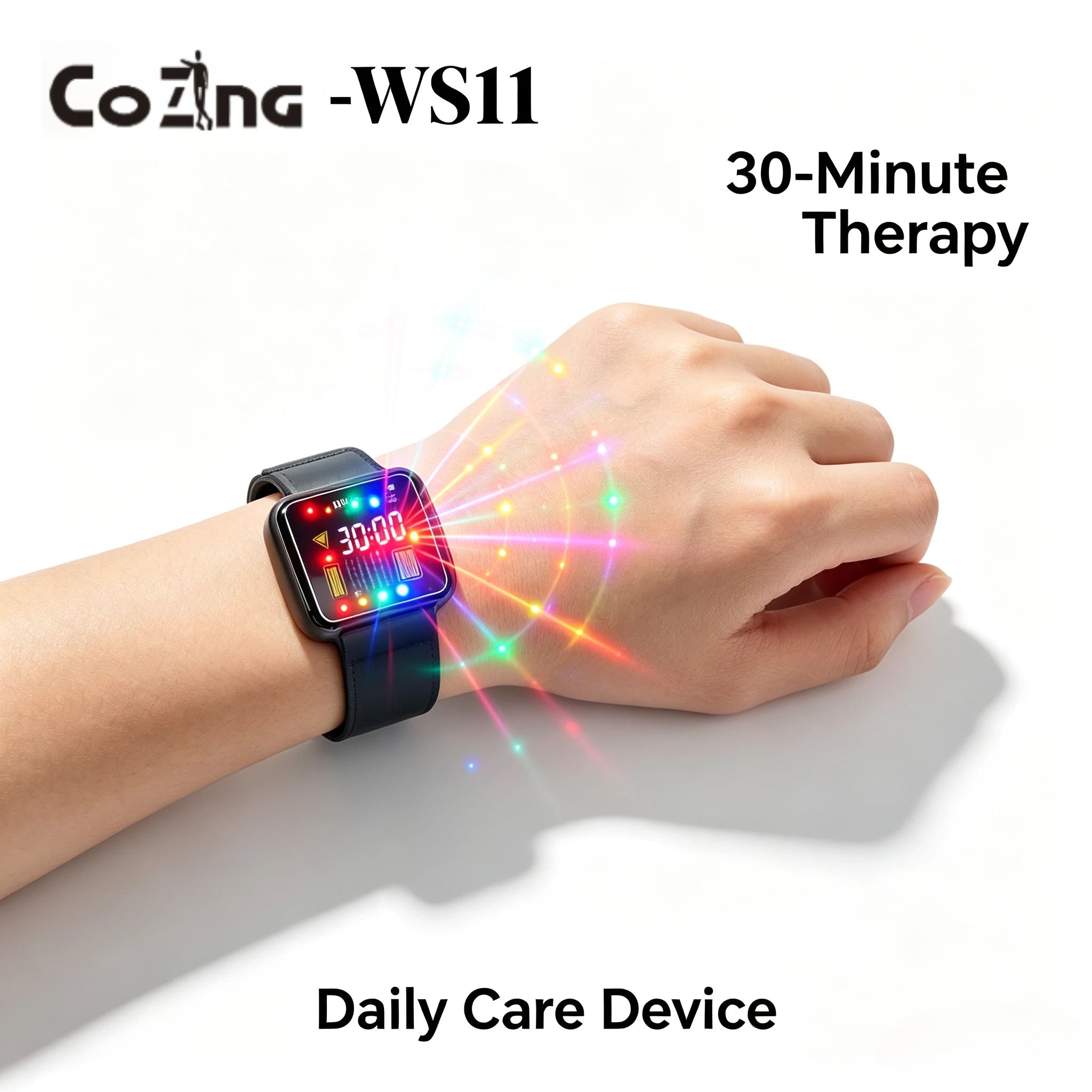 COZING Laser Therapy Phototherapy Board Laser LLLT Low Frequency Diabete Hypertension Cholesterol Treatment Diode Laser Watch