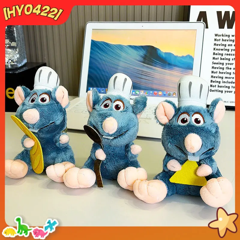 

Ratatouille Chef Rat Plush Keychain Cute Cartoon Soft Fluffy Stuffed Doll Backpack Bag Pendant Toy Charm Gift For Kids Friends