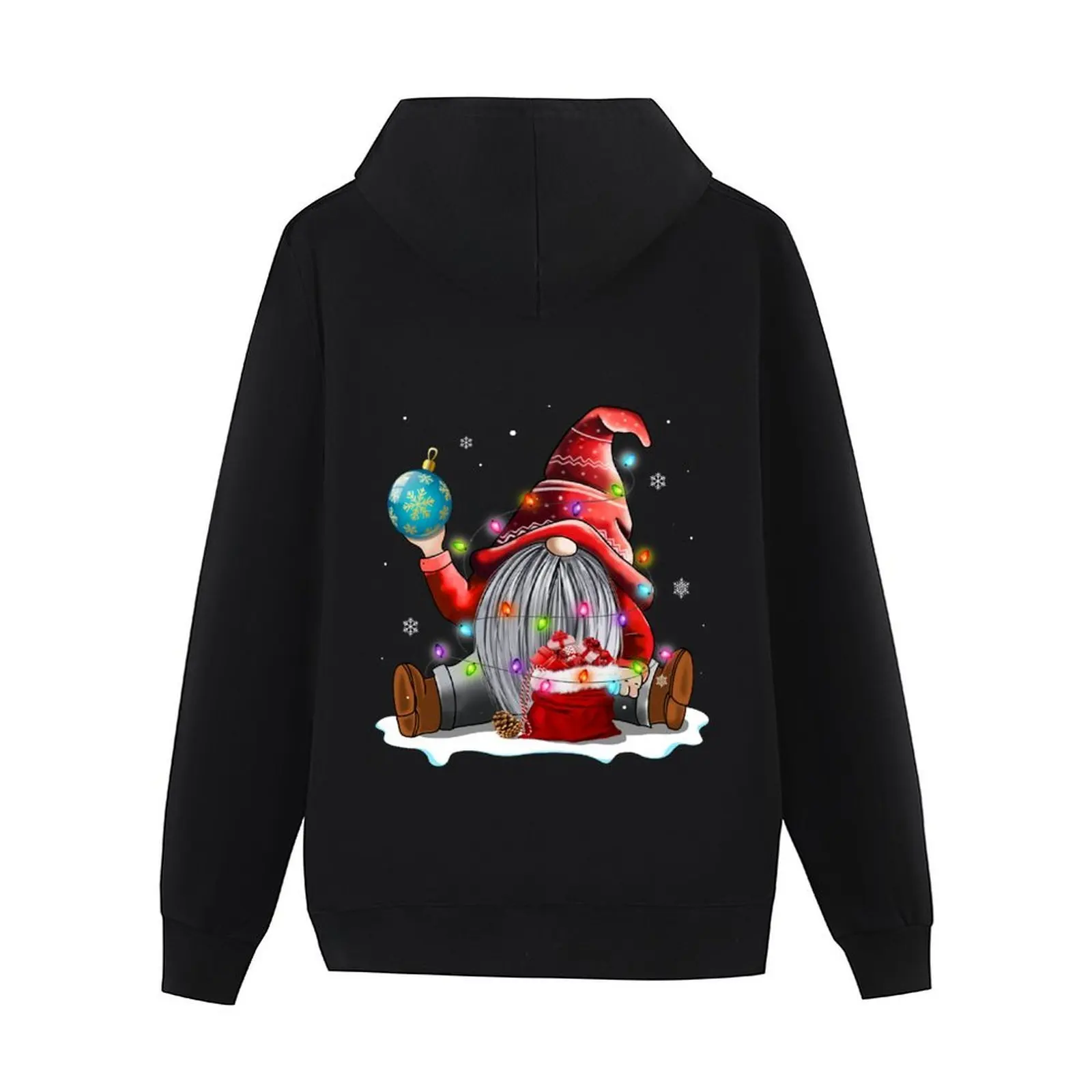 Cute Christmas Red Gnome Santa Light Shirt Gnomes Xmas Holiday T Shirt Hoodie men's clothing oversized hoodie