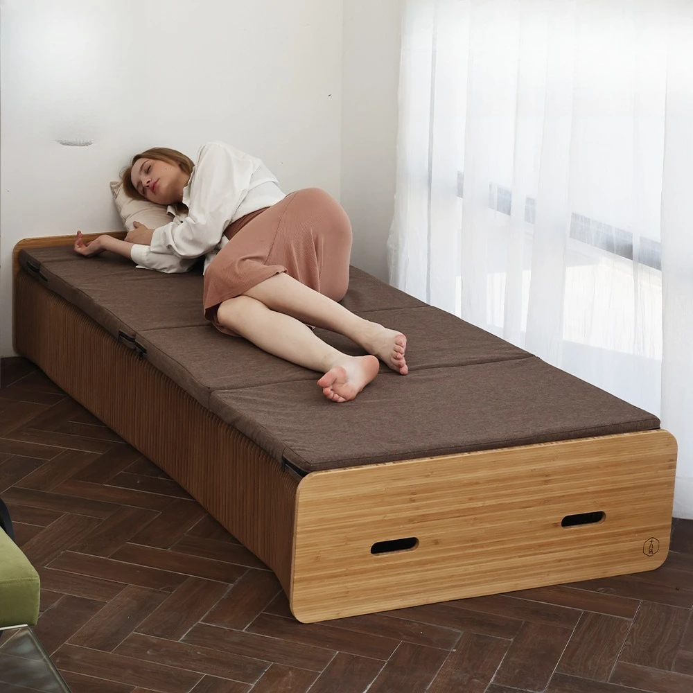 Folding bed single office nap chair small apartment hidden simple escort multi-function