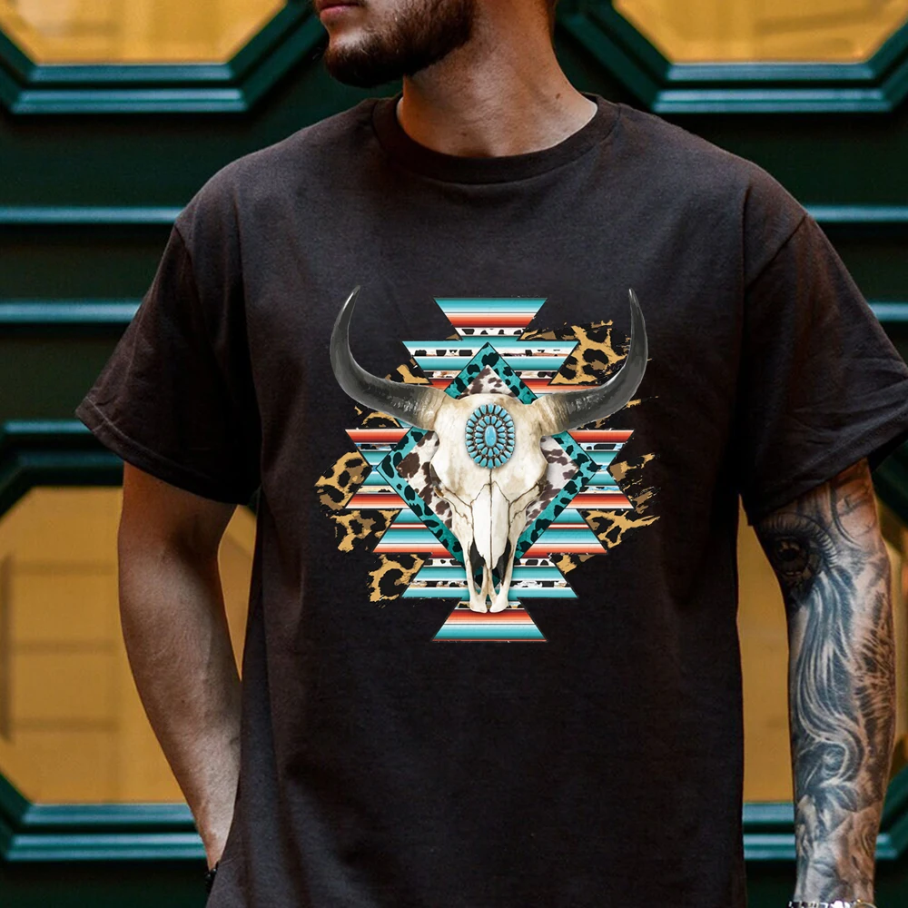 Мультяшная голова быка Горячая наклейка одежда цветной дизайн горячая печать своими руками