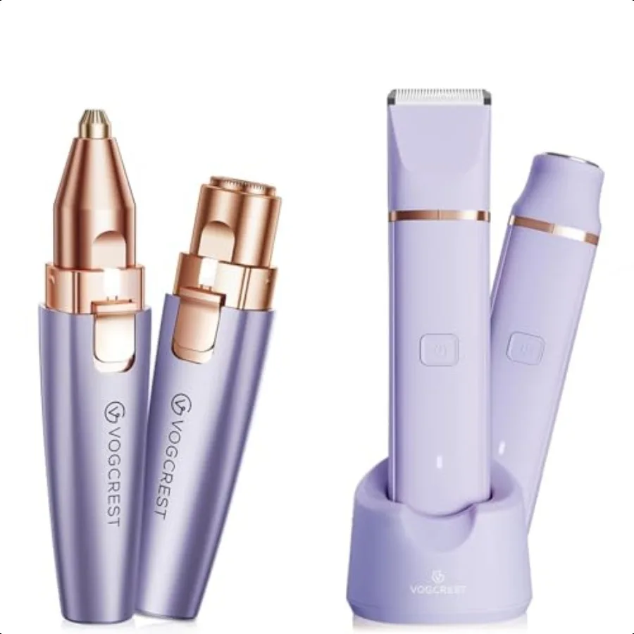 

Facial Body Hair Remover: Rechargeable Hair Trimmer Ideal for Women Smooth Skin Needs Purple