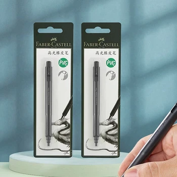 Faber-Castell 정밀 팁 펜 스타일 지우개, 리필 가능한 원형 2.5mm, 개폐식 연필 지우개, 전문 드로잉 마찰 제거