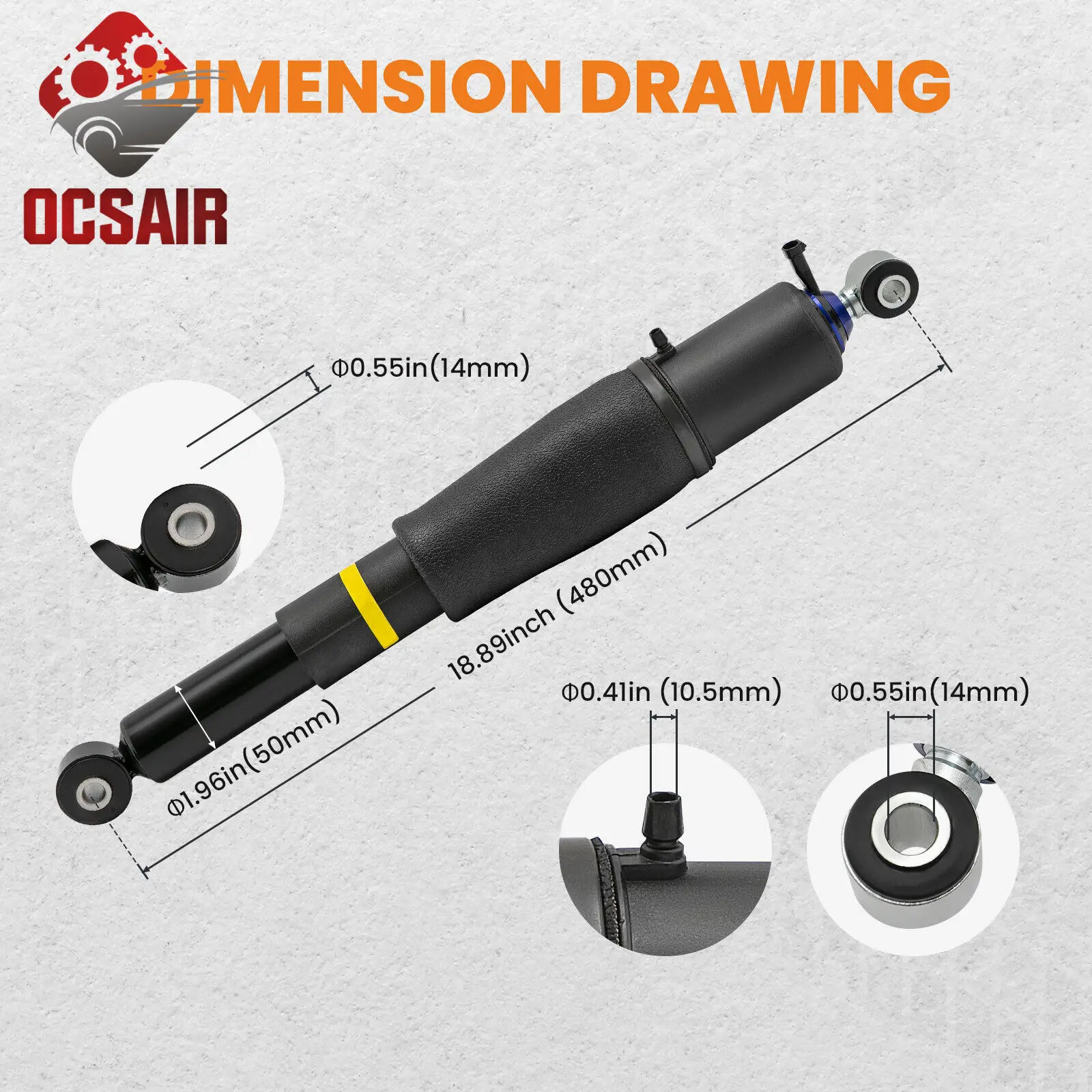 15254590+25979393 3PCS Air Suspension Pump&Air Suspension Shock for Cadillac Escalade/Chevrolet Suburban Tahoe/GMC Yukon